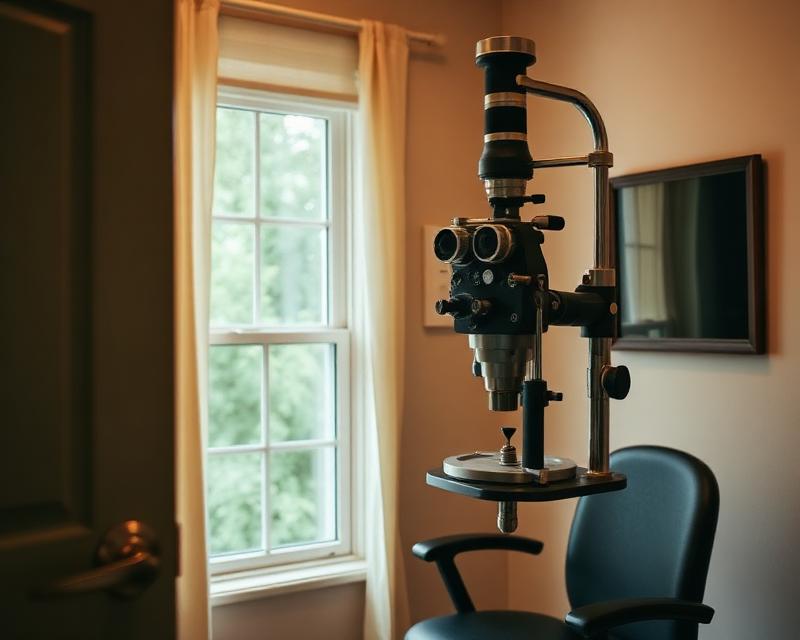 Optometry exam room